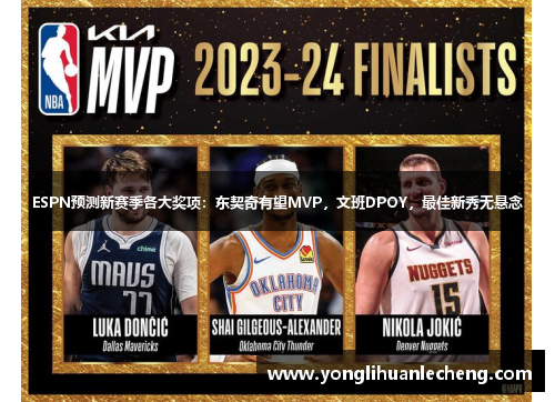 ESPN预测新赛季各大奖项：东契奇有望MVP，文班DPOY，最佳新秀无悬念